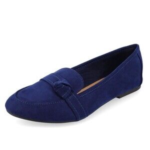 Journee Collection Womens 9 M Navy Blue Marci Slip On Flats NEW JN6